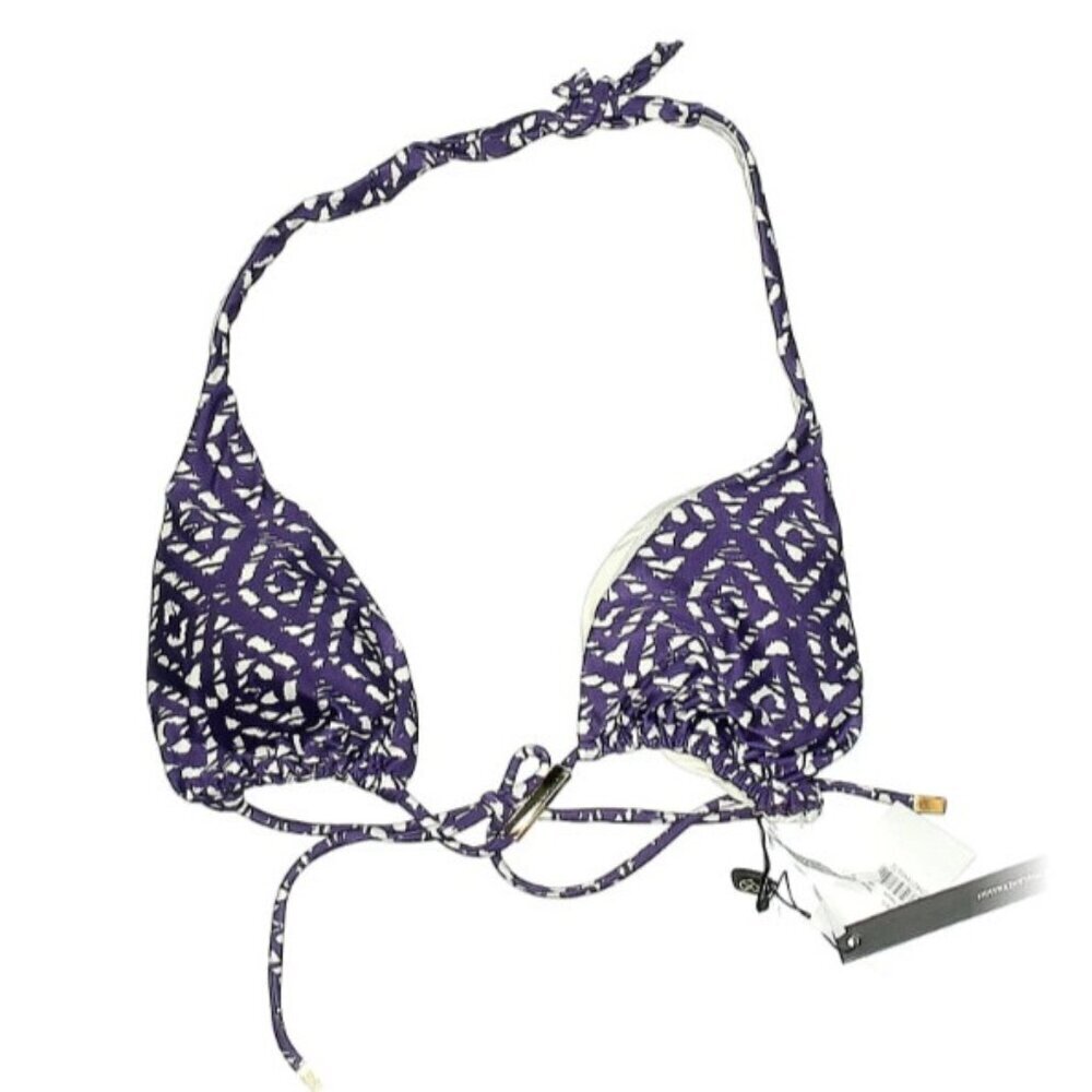 ViX Bikini Top Paula Hermanny Women's Purple Bikini With Gold Accents Size L